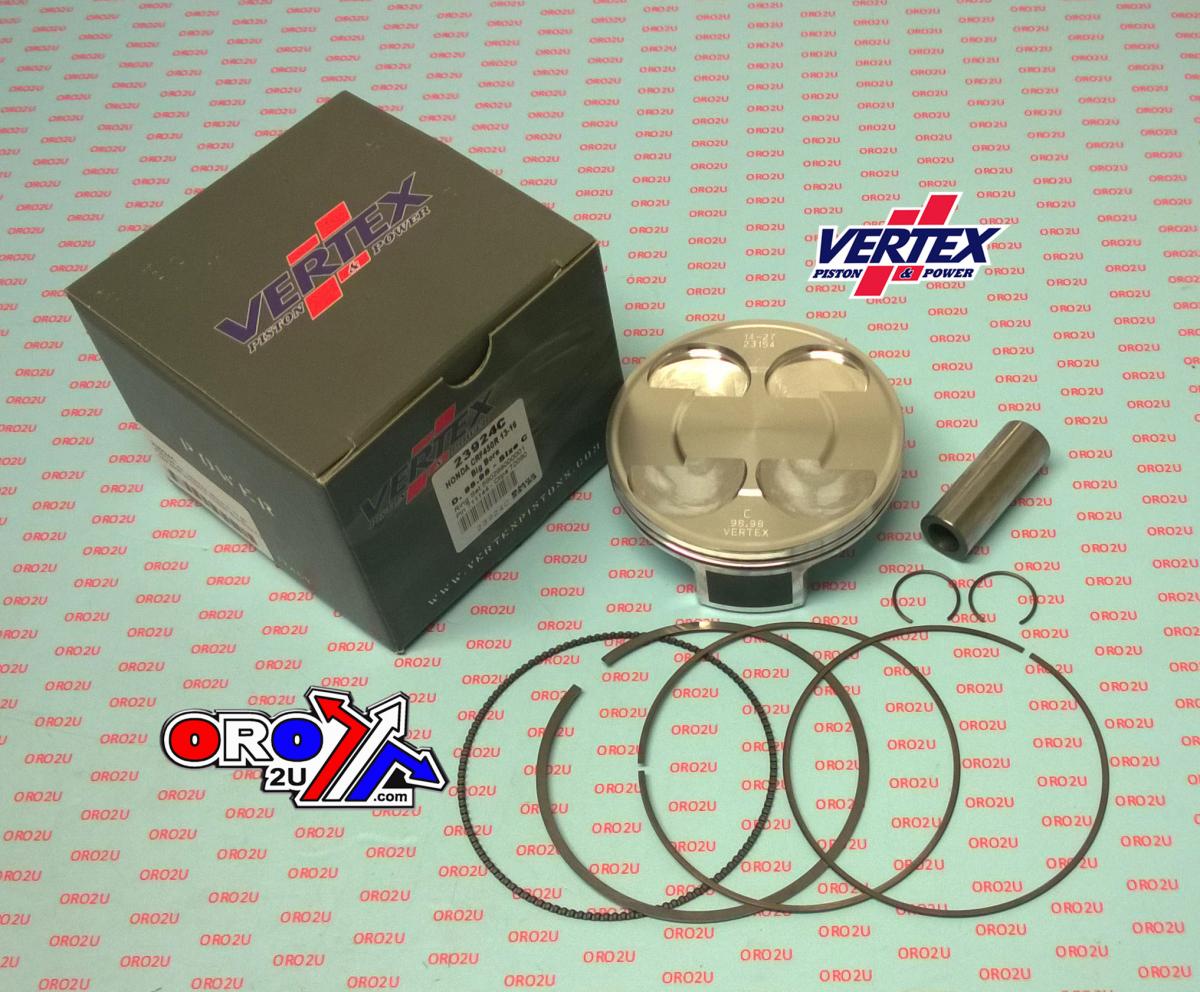 PISTON KIT VERTEX 99.0 C HONDA CRF 450 13-16, VERTEX 23924C OS+3:00 BIG BORE COMPR 13,6:1 image 1