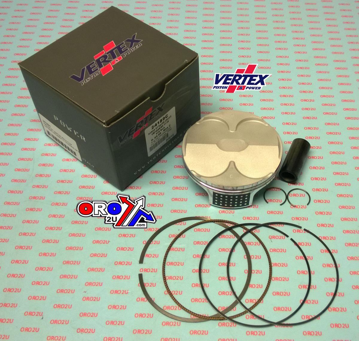 PISTON KIT VERTEX 96.0 A GP HONDA CRF 450 R/RX 17-18, VERTEX 24189A HC COMPR 13,9:1 GP RACERS CHOICE image 1