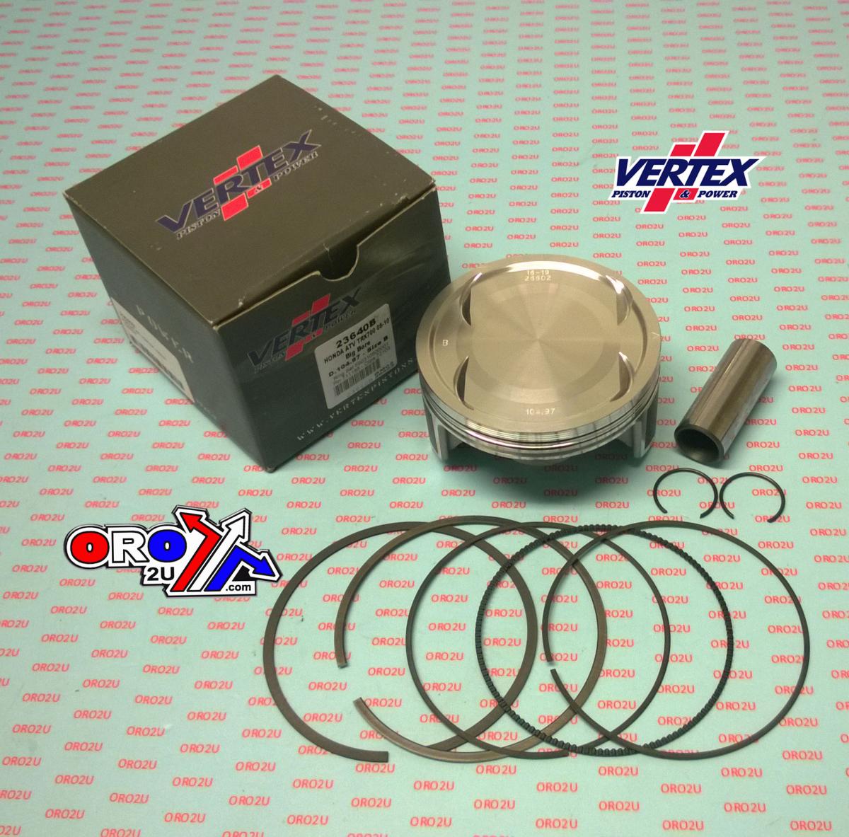 PISTON KIT VERTEX 105.0 B HONDA TRX 700 08-10, VERTEX 23640B OS+3.00 BIG BORE image 1