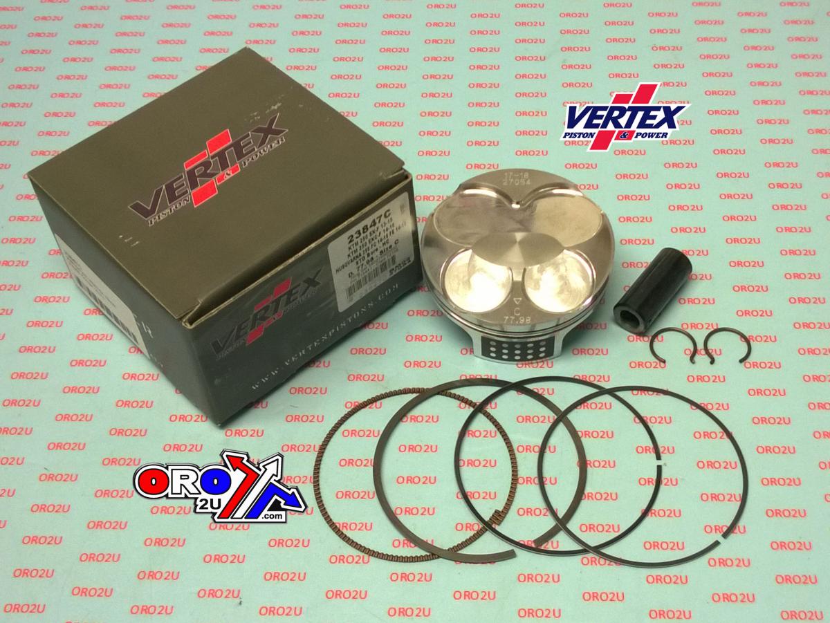 PISTON KIT VERTEX 78.0 B HC KTM SX/EXC 250 13-16, VERTEX 23847B HUSKY/HUSABERG COMPR 14,3:1 image 1