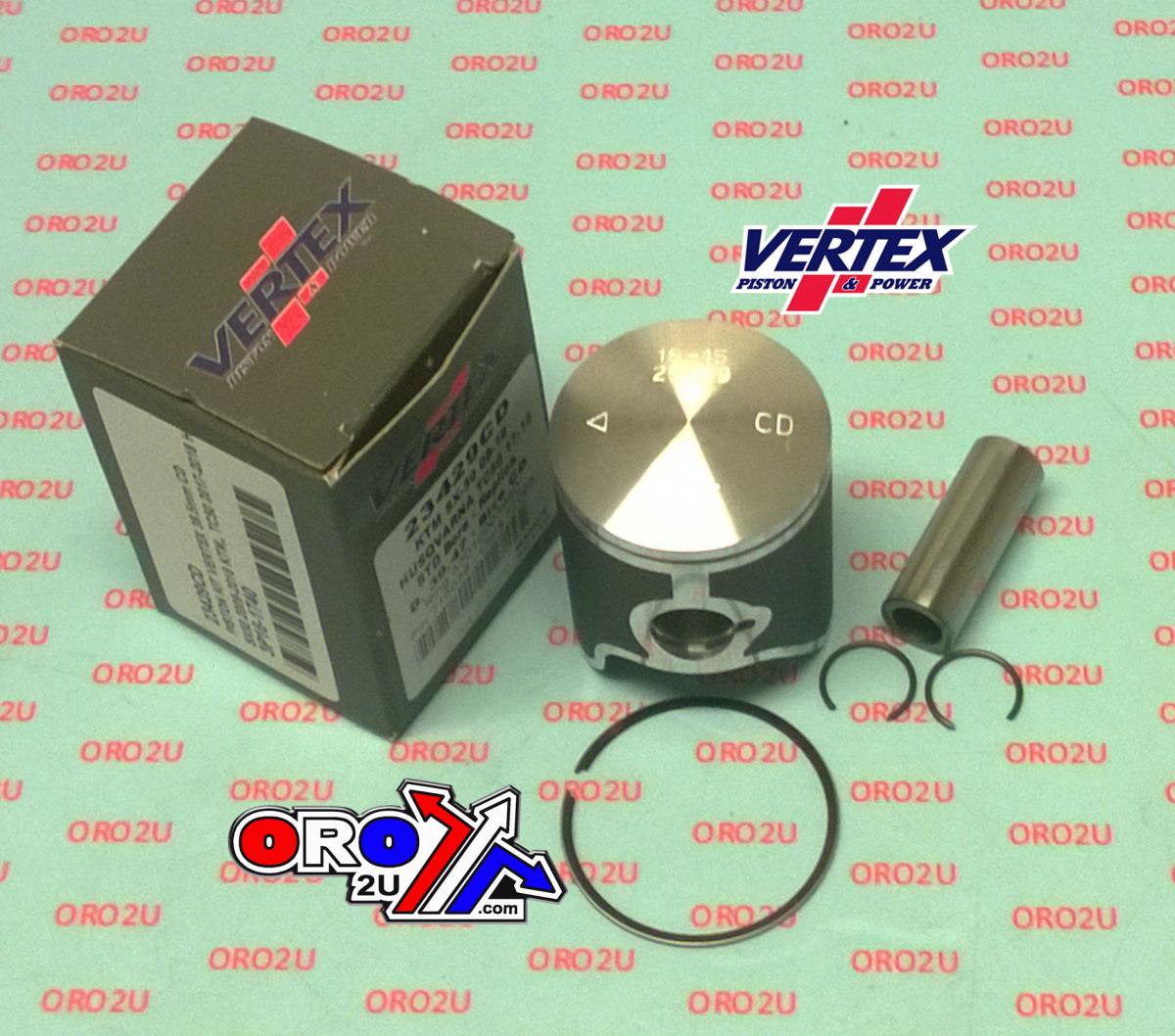 PISTON KIT VERTEX 39.5 C/D KTM SX 50 09-22, VERTEX 23429CD GAS GAS MC50/HUSKY TC50 thumbnail 2