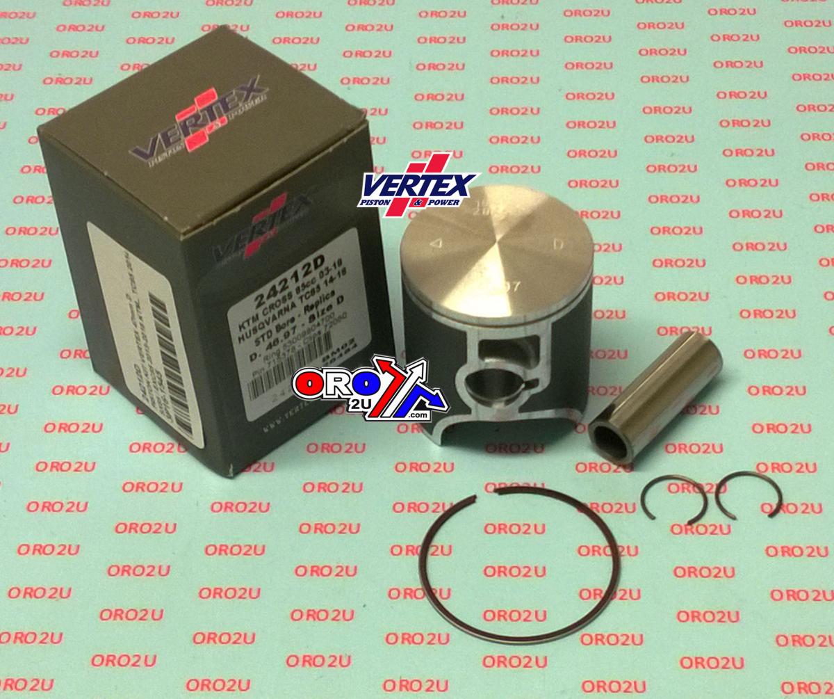 PISTON KIT VERTEX 47.0 B KTM SX/EXC 85 03-24, VERTEX 24212B GAS GAS MC85/HUSKY TC85 thumbnail 2