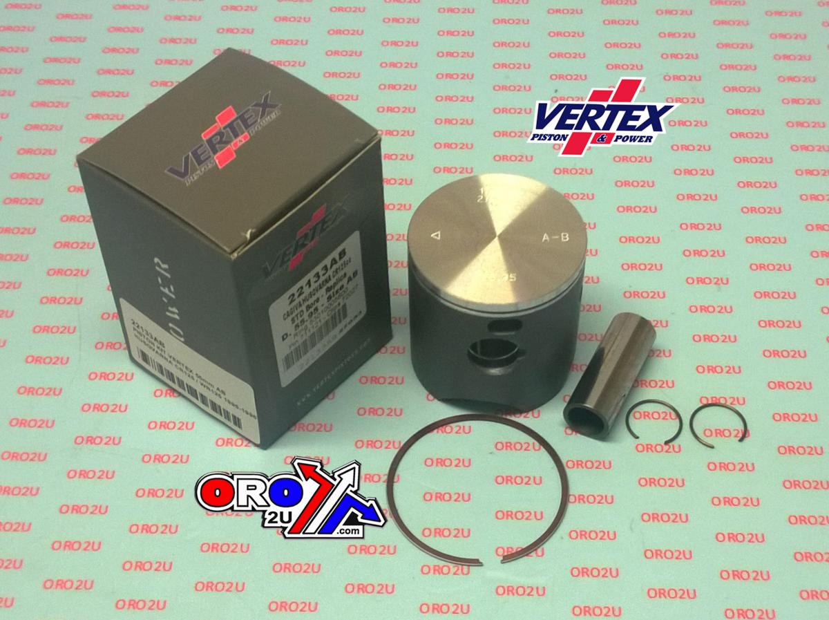 PISTON KIT VERTEX 56.00 C/D HUSKY CR/WR 125 95-96, VERTEX 22133CD image 1