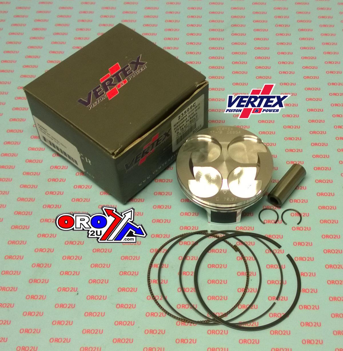 PISTON KIT VERTEX 79.0 A HUSQVARNA TC/TE 250 09-12, VERTEX 23599A COMPR 13,6:1 image 1