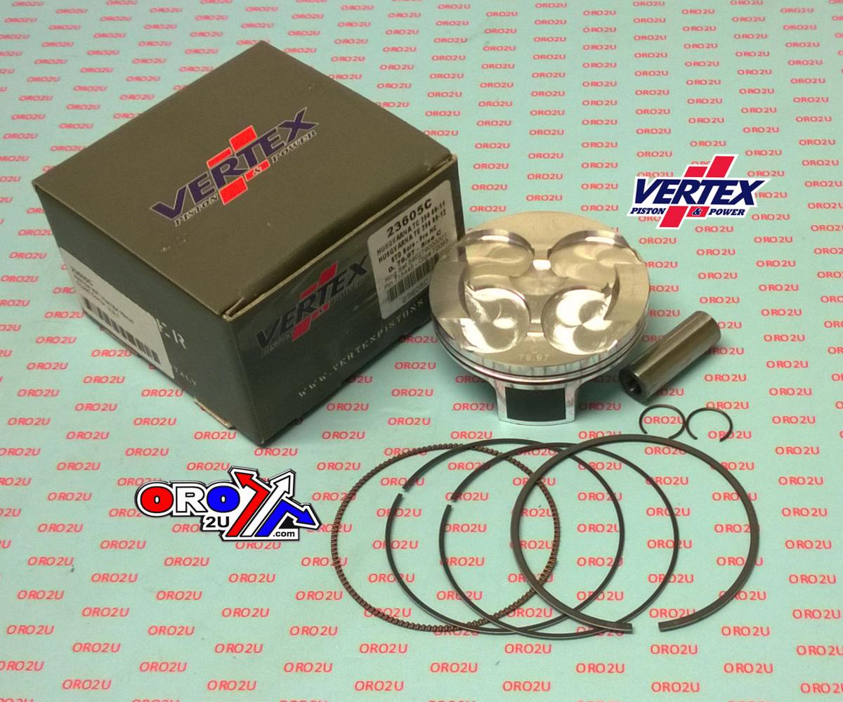 PISTON KIT VERTEX 79.0 B HC HUSQVARNA TC/TE 250 09-12, VERTEX 23605B HC COMPR 14.0:1 image 1
