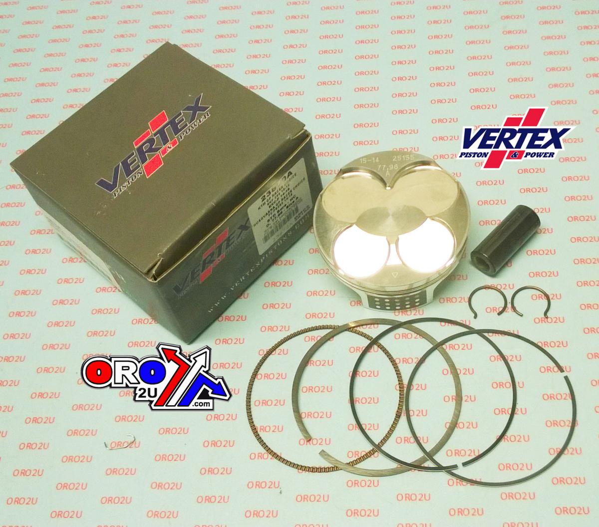 PISTON KIT VERTEX 78.0 A GP KTM EXC/SX 250 13-16, VERTEX 23870A HC COMPR 14,5:1 HUSKY GP RACERS CHOICE thumbnail 2