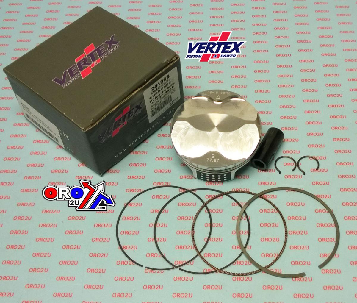 PISTON KIT VERTEX 78.0 B KTM EXC 250 17-22, VERTEX 24196B GAS GAS/HUSKY COMPR 12,8:1 image 1