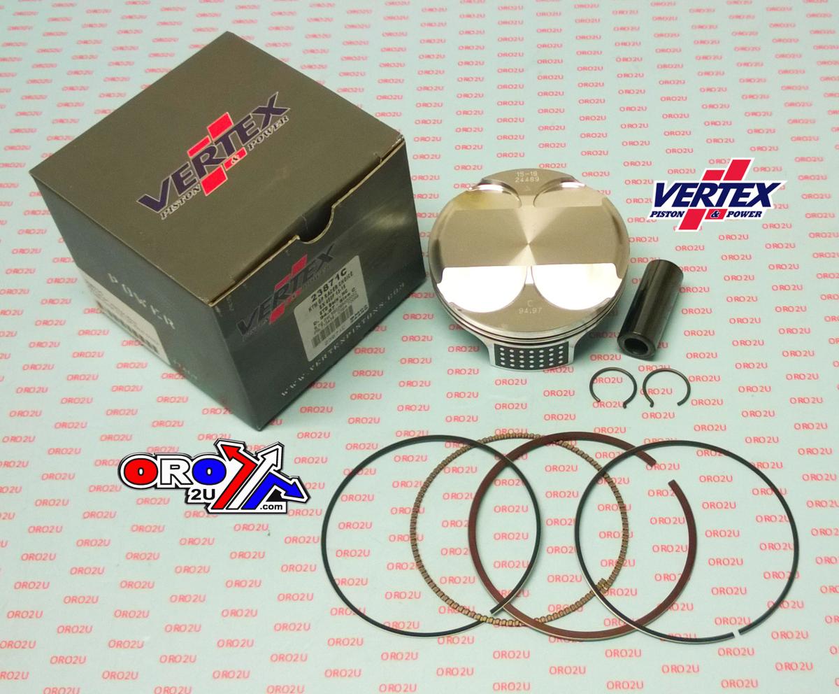 PISTON KIT VERTEX 95.0 A GP KTM SX/HUSKY FC 450 13-15, VERTEX 23871A HC COMPR 13,5:1 GP RACERS CHOICE thumbnail 2
