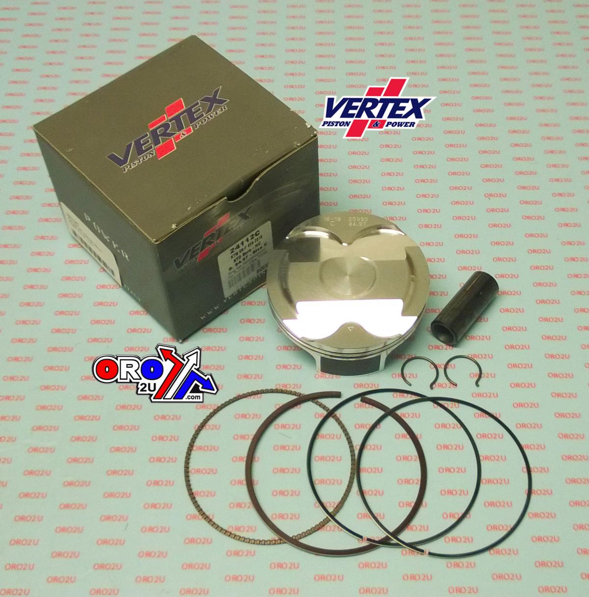PISTON KIT VERTEX 95.0 B HC KTM SX 450 16-22, VERTEX 24112B GAS GAS/HUSKY HC COMPR 13,6:1 thumbnail 2
