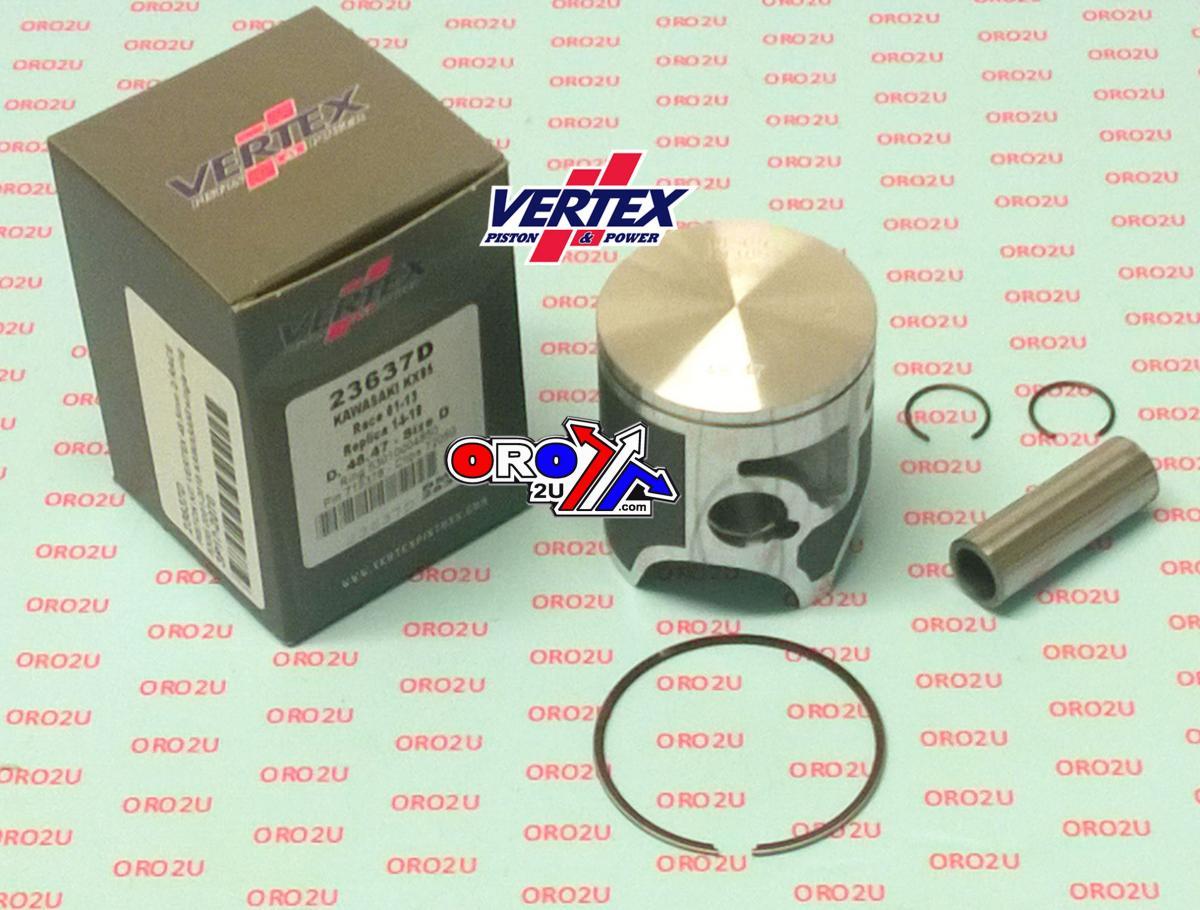 PISTON KIT VERTEX 48.5 C KAWASAKI KX 85 01-22, VERTEX 23637C RACE SINGLE RING image 1
