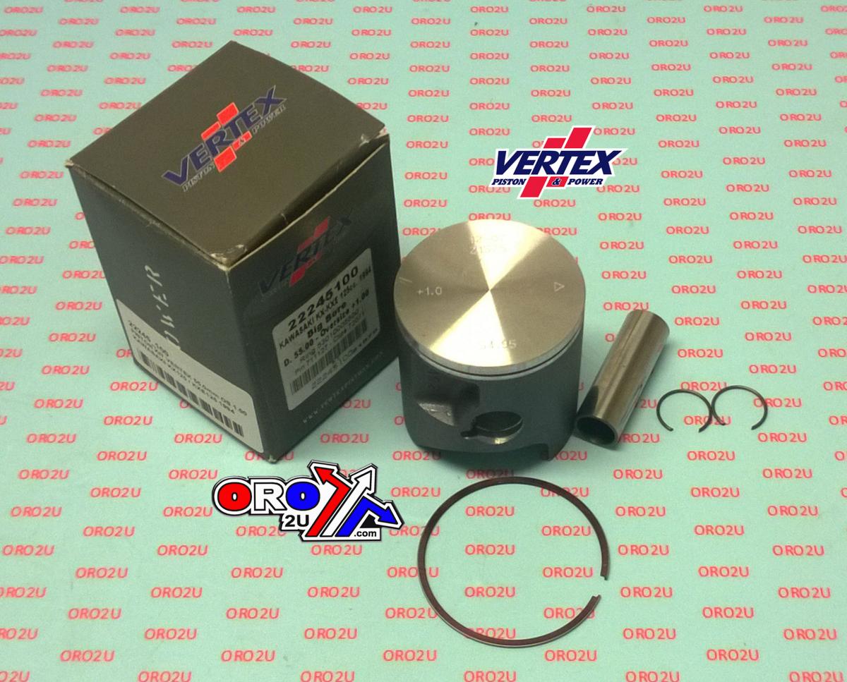 PISTON KIT VERTEX 54 D KAWASAKI KX/KXE 125 1994, VERTEX 22245D image 1