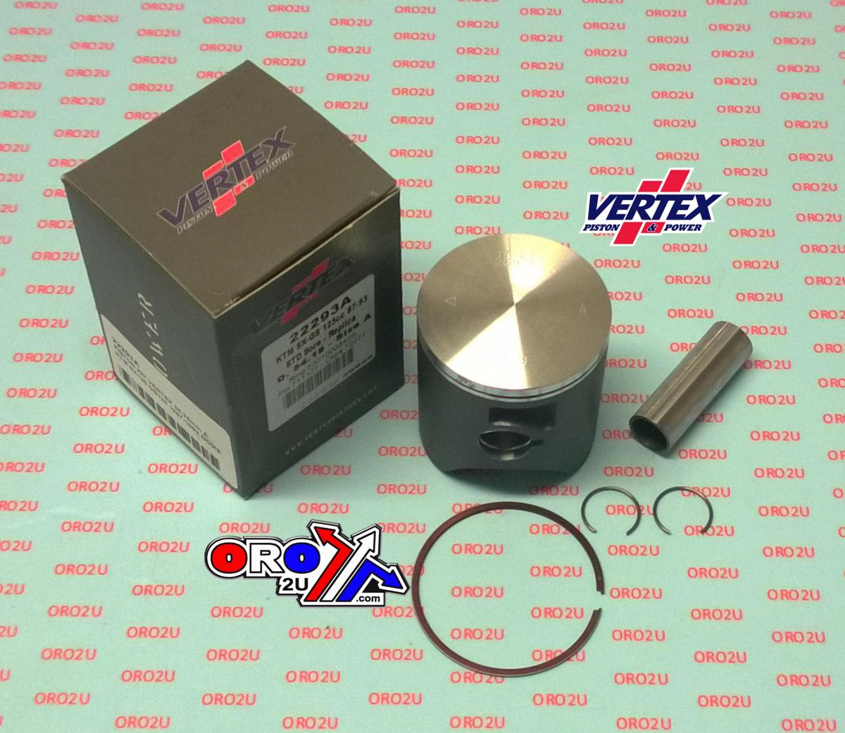 PISTON KIT VERTEX 54.5 A KAWASAKI KX/KXE 125 95-97, VERTEX 22306A image 1