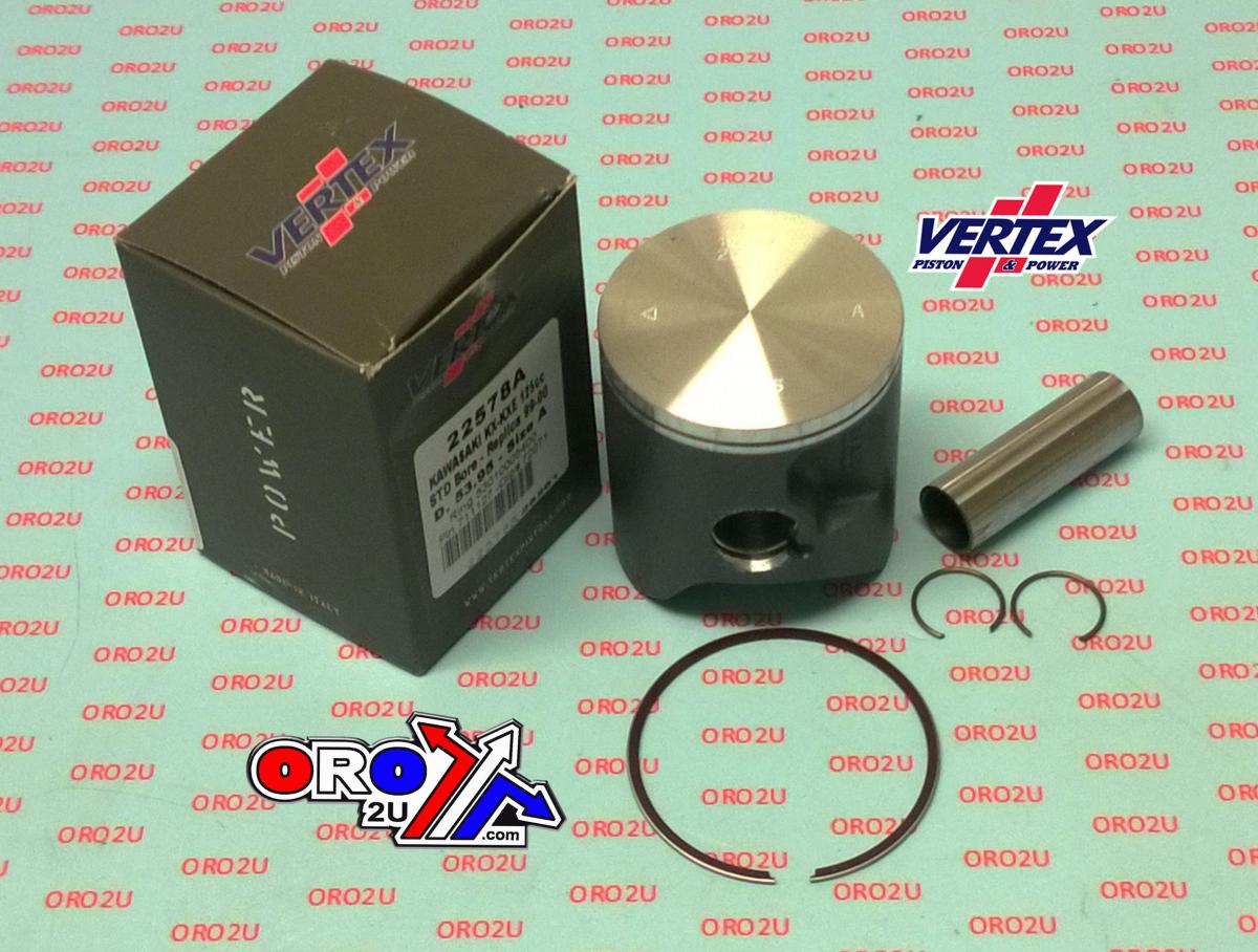 PISTON KIT VERTEX 54.0 B KAWASAKI KX/KXE 125 99-00, VERTEX 22578B image 1