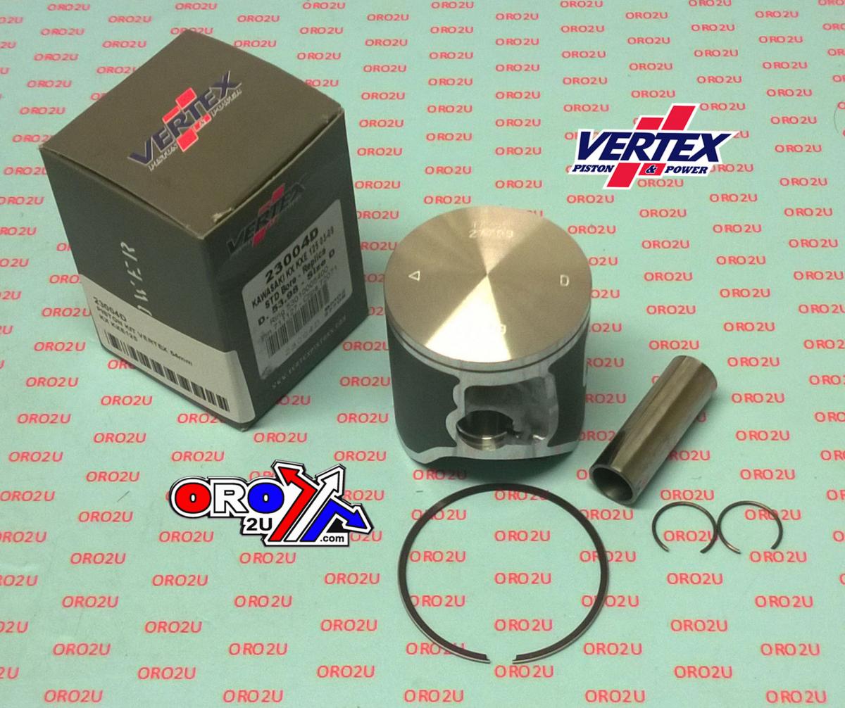 PISTON KIT VERTEX 54.0 D KAWASAKI KX/KXE 125 03-08, VERTEX 23004D thumbnail 2