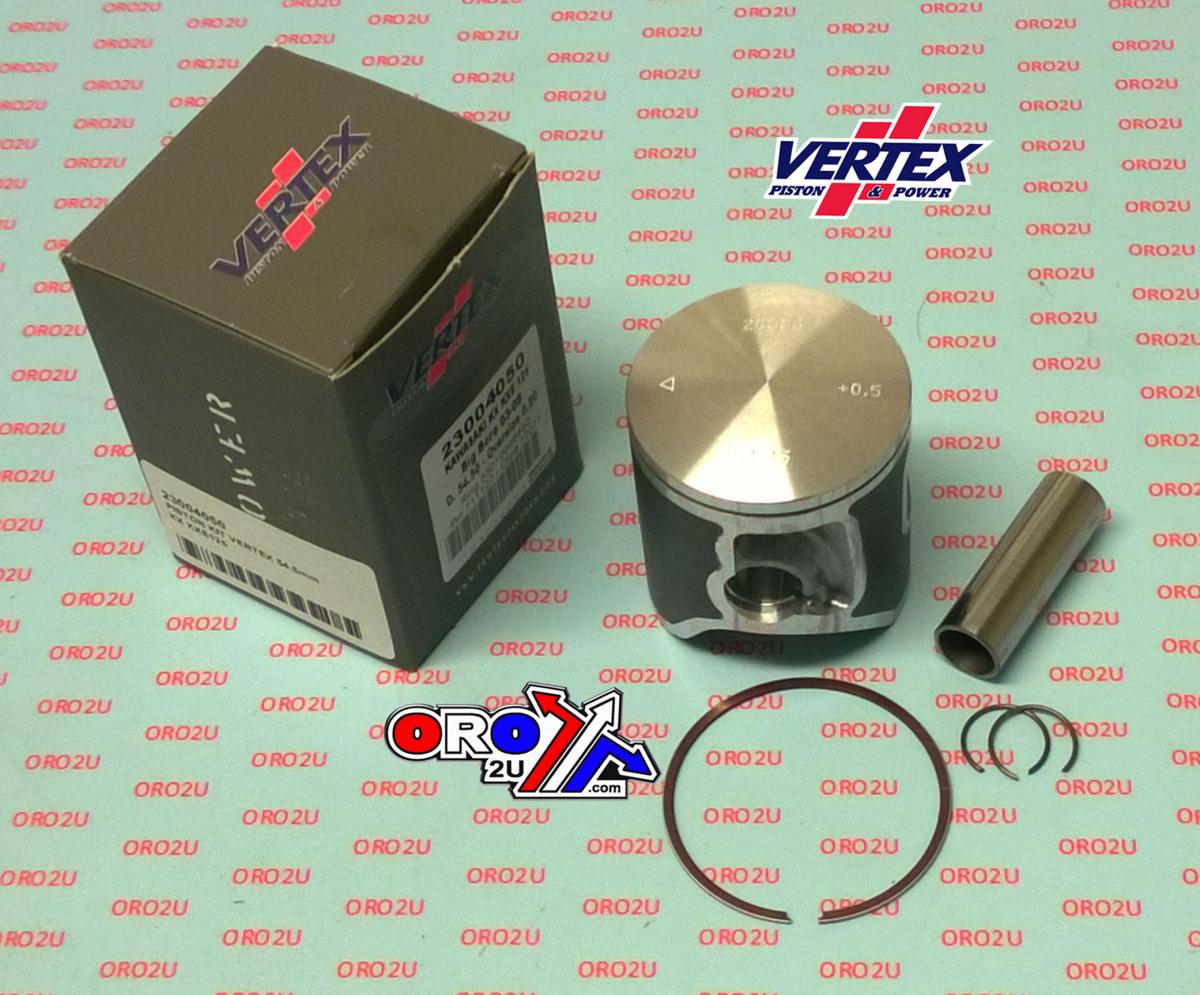 PISTON KIT VERTEX 55.0 KAWASAKI KX/KXE 125 03-08, VERTEX 23004100 OS +1.00 thumbnail 2