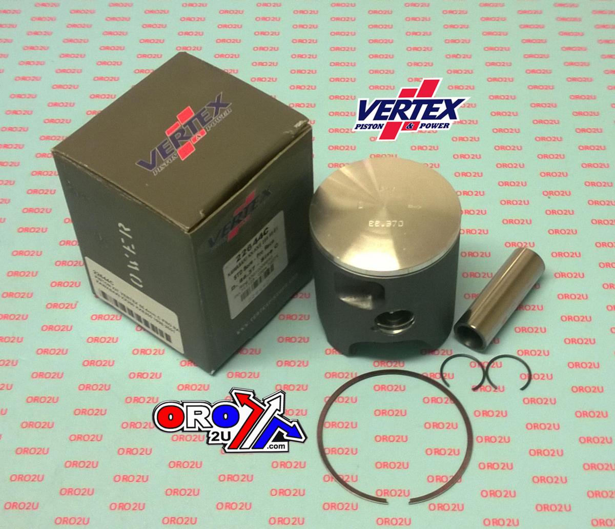 PISTON KIT VERTEX 66.4 D KAWASAKI KX/KXE 250 98-01 PRO RACE, VERTEX 22644D SINGLE RING image 1