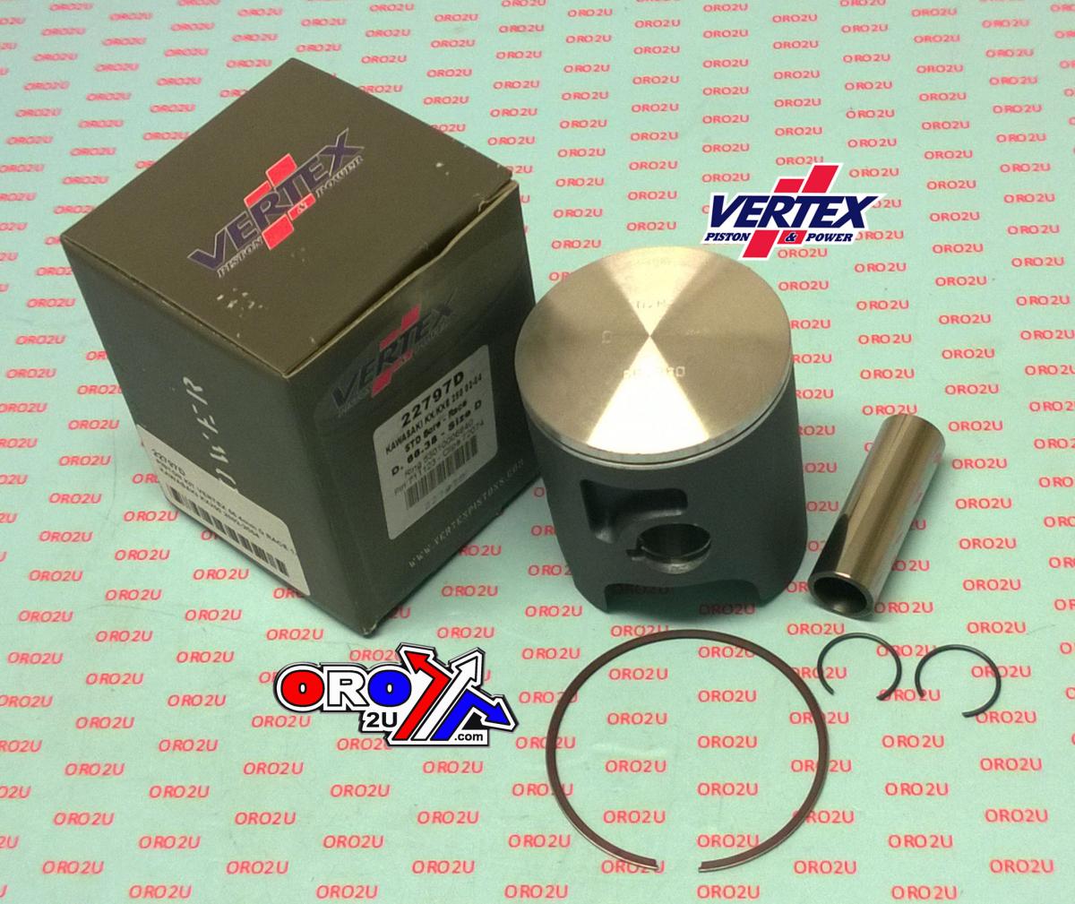 PISTON KIT VERTEX 66.4 C KAWASAKI KX/KXE 250 02-04 RACE, VERTEX 22797C SINGLE RING image 1