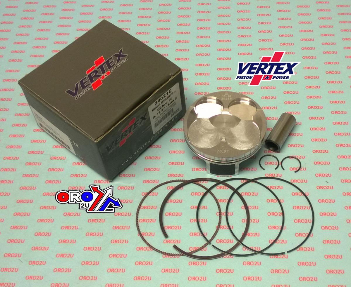 PISTON KIT VERTEX 77.0 A HC KAWASAKI KX/KXE 250 15-16, VERTEX 24021A HC COMPR 14,3:1 image 1