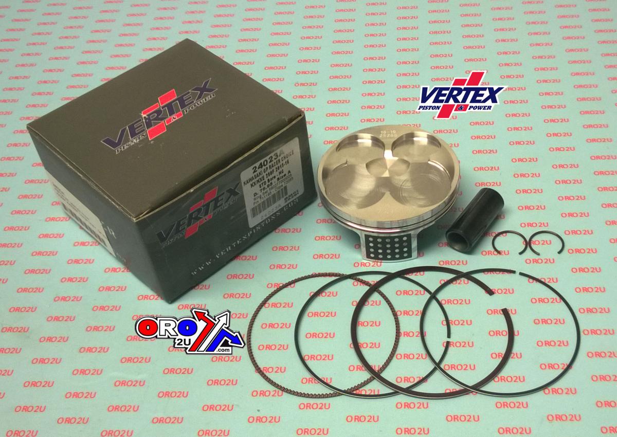PISTON KIT VERTEX 77.0 C GP KAWASAKI KX/KXE 250 15-16, VERTEX 24023C HC COMPR 14,8:1 GP RACERS CHOICE thumbnail 2