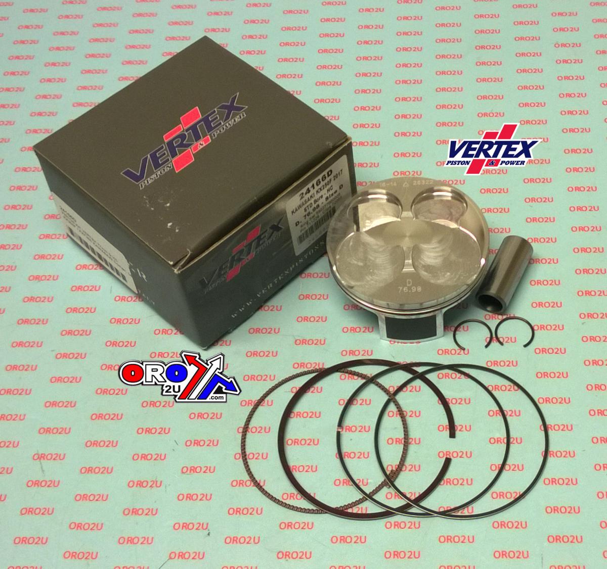 PISTON KIT VERTEX 77.0 D HC KAWASAKI KX/KXE 250 2017, VERTEX 24166D HC COMPR 14,7:1 image 1