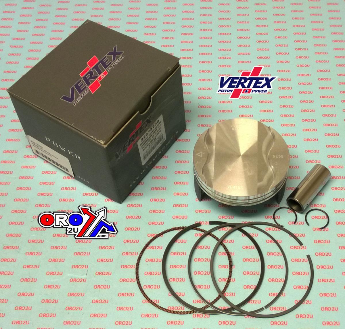 PISTON KIT VERTEX 92.0 SUZUKI DRZ/LTZ 400 00-12, VERTEX 22973200 XL BIG BORE OS +2.00 KAW KLX/KFX 400 image 1