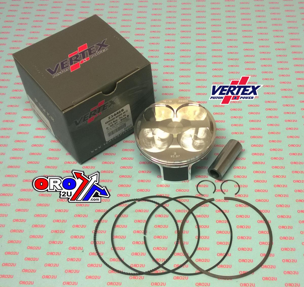 PISTON KIT VERTEX 96.0 B HC KAWASAKI KX 450 09-12, VERTEX 23446B HC COMPR 13,2:1 image 1
