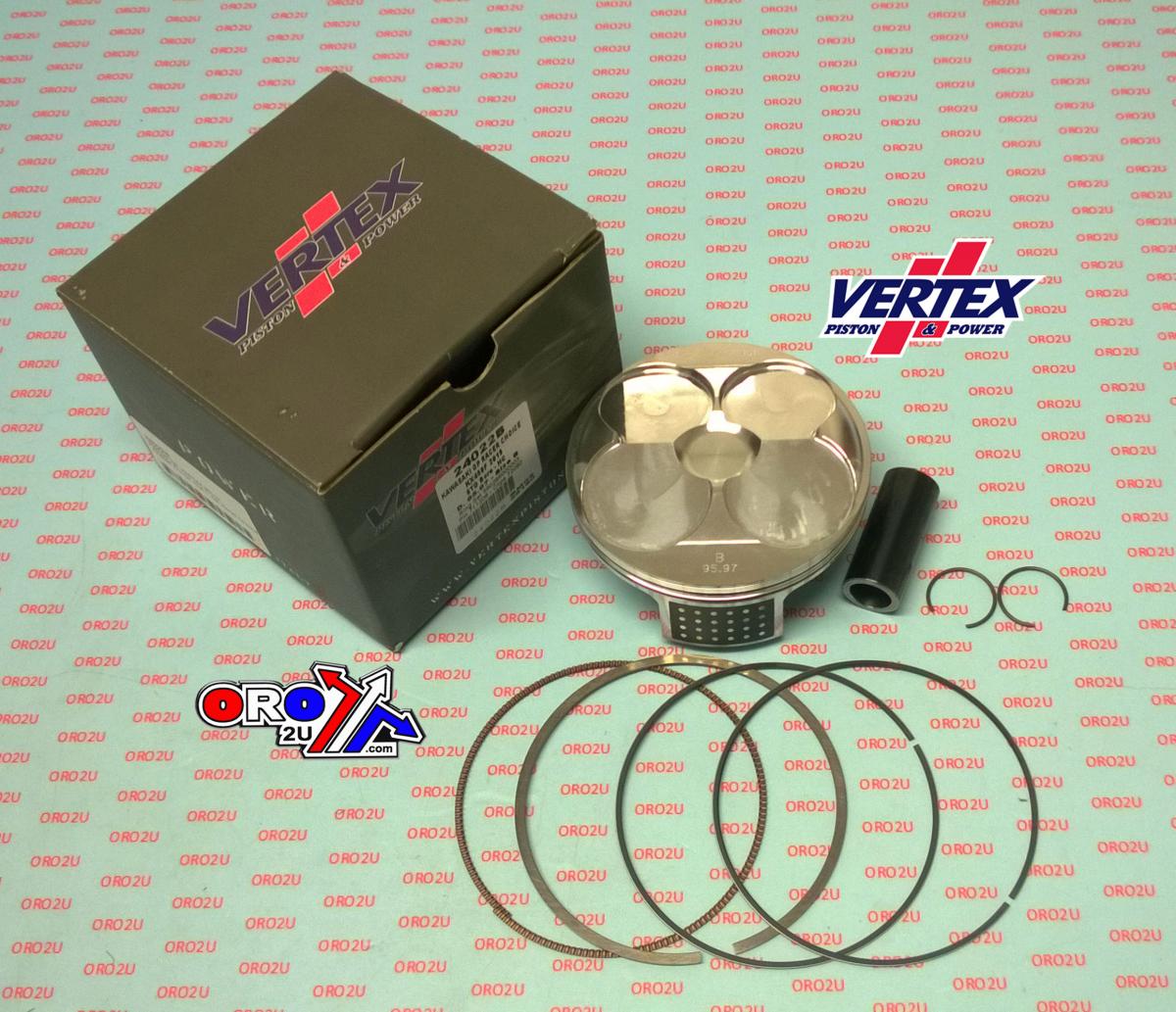 PISTON KIT VERTEX 96.0 C GP KAWASAKI KX 450 2015, VERTEX 24022C HC COMPR 13,5:1 GP RACERS CHOICE thumbnail 2