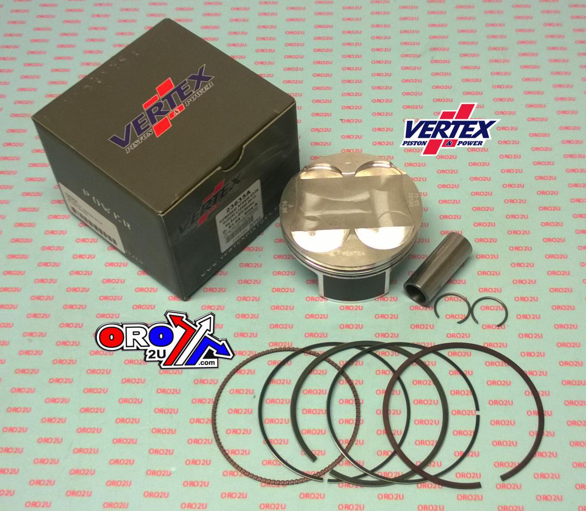 PISTON KIT VERTEX 92.0 SUZUKI LTZ 400 STROKER 03-12, VERTEX 23635A OS+2.00 BIG BORE KAWASAKI KFX 400 image 1