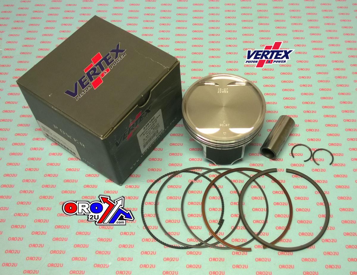 PISTON KIT VERTEX 91.0 A KAWASAKI KFX 750 05-14 BIG BORE, VERTEX 23910A OS+6:00 BRUTE FORCE/TERIX COMPR 9:1 image 1