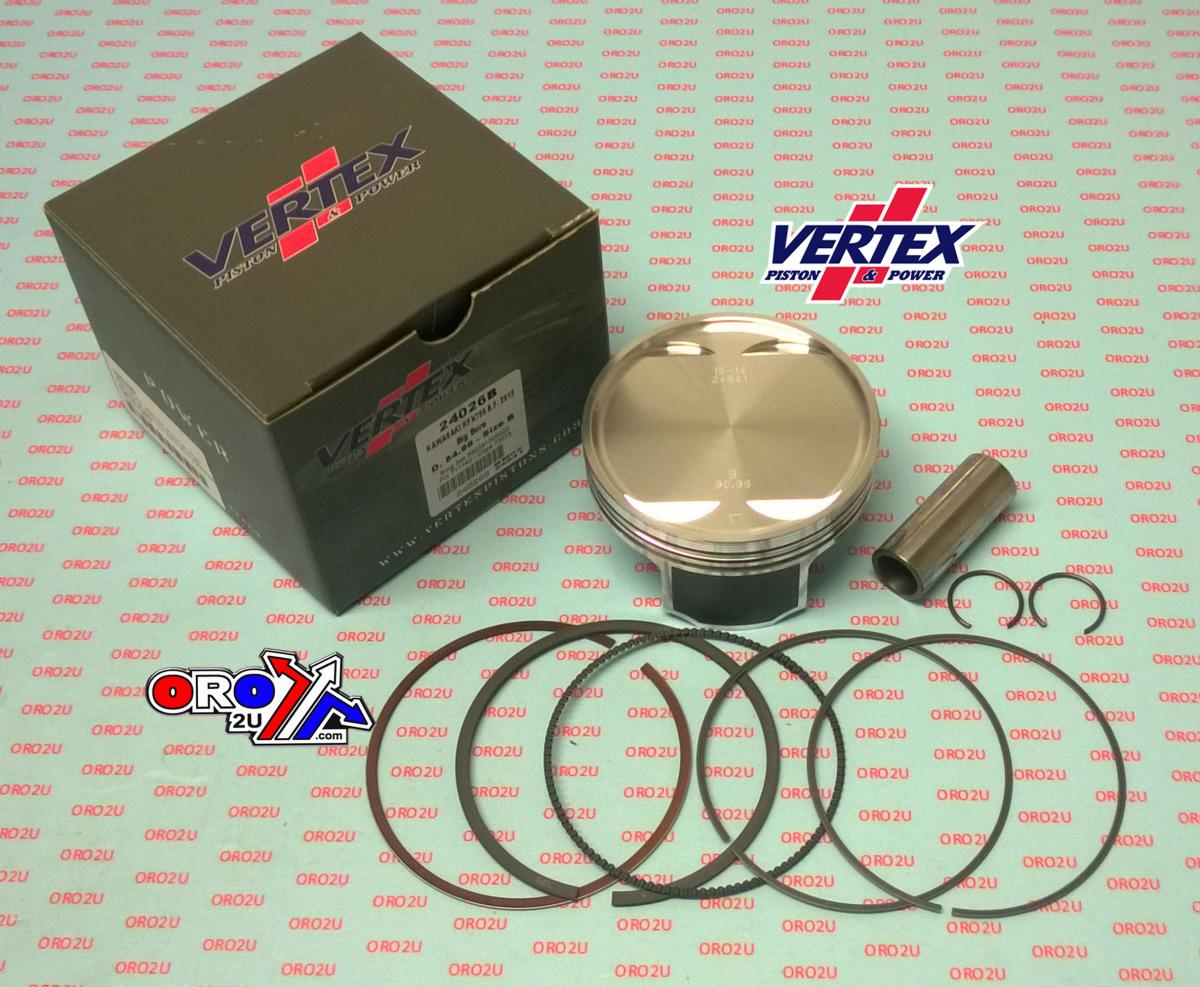 PISTON KIT VERTEX 91.0 B KAWASAKI KFX 750 15-17, VERTEX 24026B BRUTE FORCE OS+6:00 BIG BORE image 1