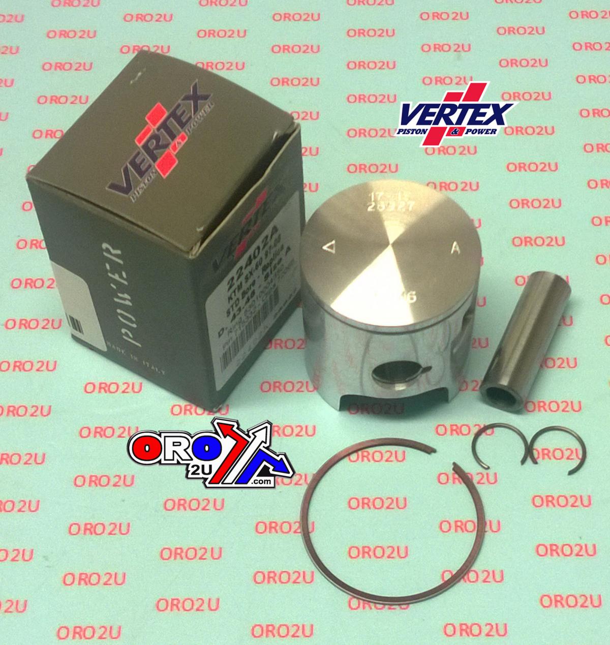PISTON KIT VERTEX 43.5 A KTM SX 60 97-08, VERTEX 22402A image 1