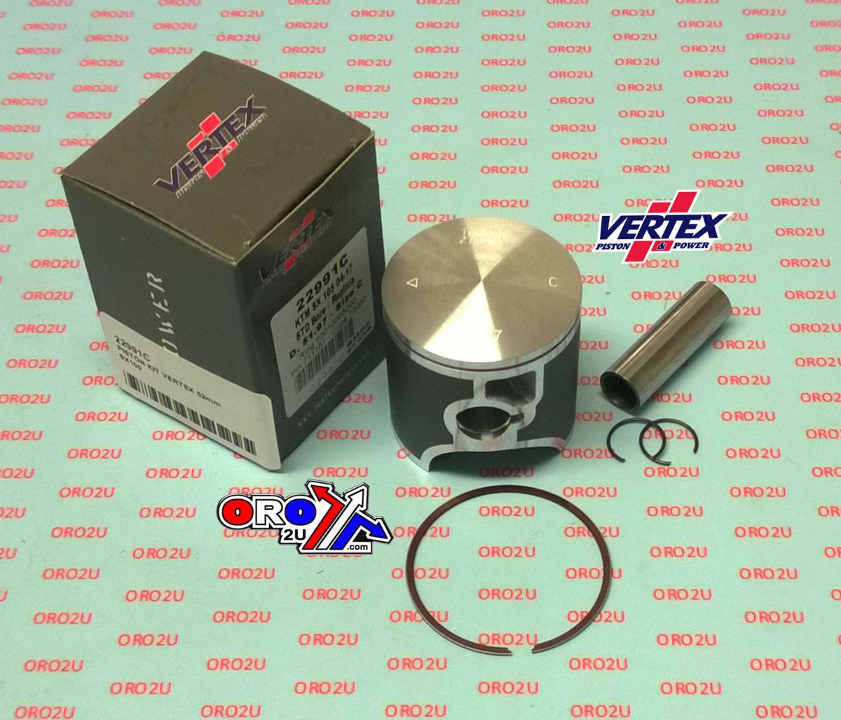 PISTON KIT VERTEX 52.0 C KTM SX 105 04-16, VERTEX 22991C image 1