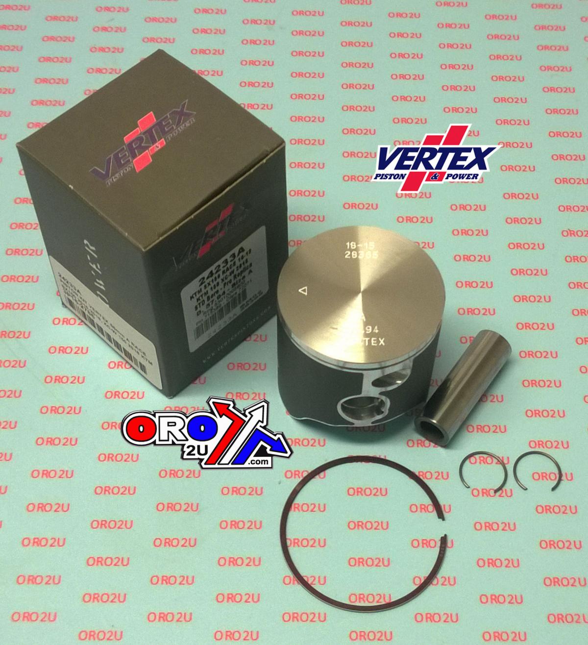 PISTON KIT VERTEX 58.0 B RACE KTM EXC/SX/XC-W 150 16-22, VERTEX 24233B HUSKY TE RACE image 1