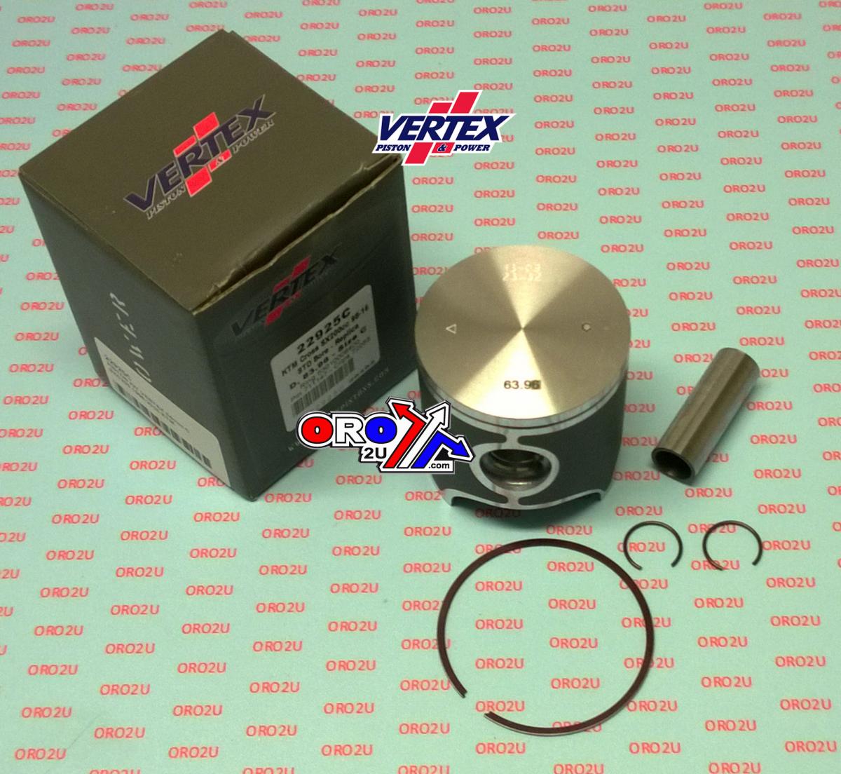 PISTON KIT VERTEX 64.0 C KTM SXC 200 98-16, VERTEX 22925C image 1
