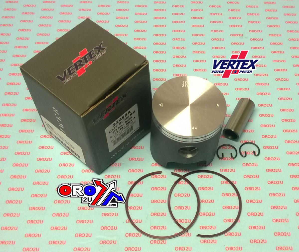 PISTON KIT VERTEX 67.5 C KTM SX/GS 250 96-99, VERTEX 22459C thumbnail 2