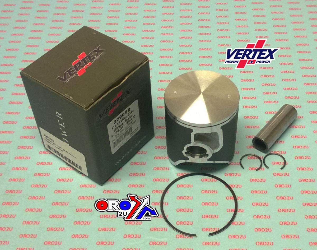 PISTON KIT VERTEX 66.4 B KTM SX 250 03-04, VERTEX 22909B thumbnail 2
