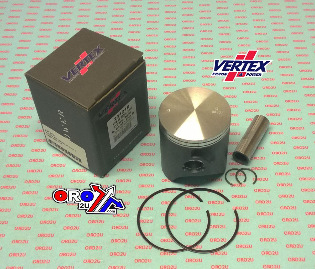 PISTON KIT VERTEX 66.4 D KTM SX 250 2005, VERTEX 23121D thumbnail 2
