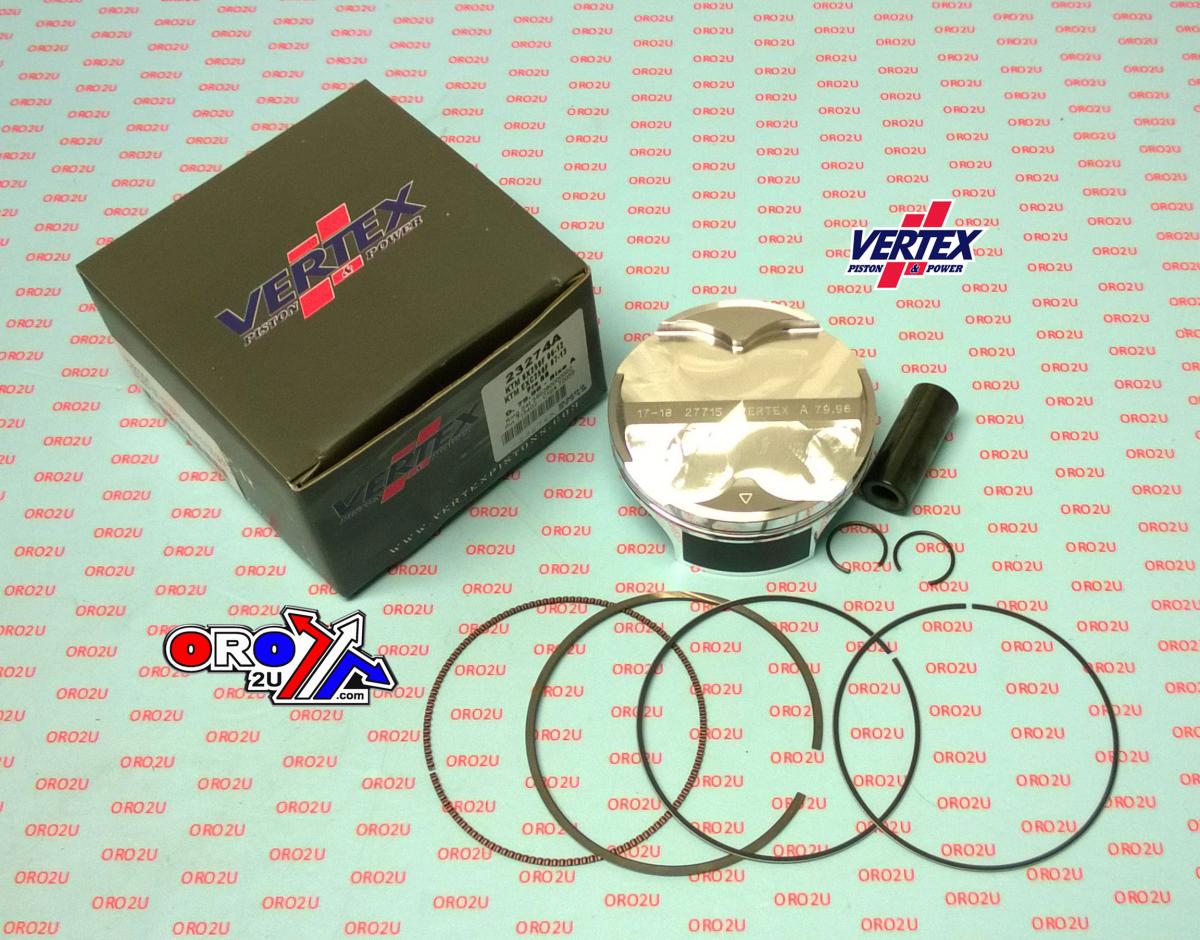PISTON KIT VERTEX 80.0 B KTM SX/EXC 250 06-13, VERTEX 23274B OS +4.00 BIG BORE COMPR 13,3:1 image 1