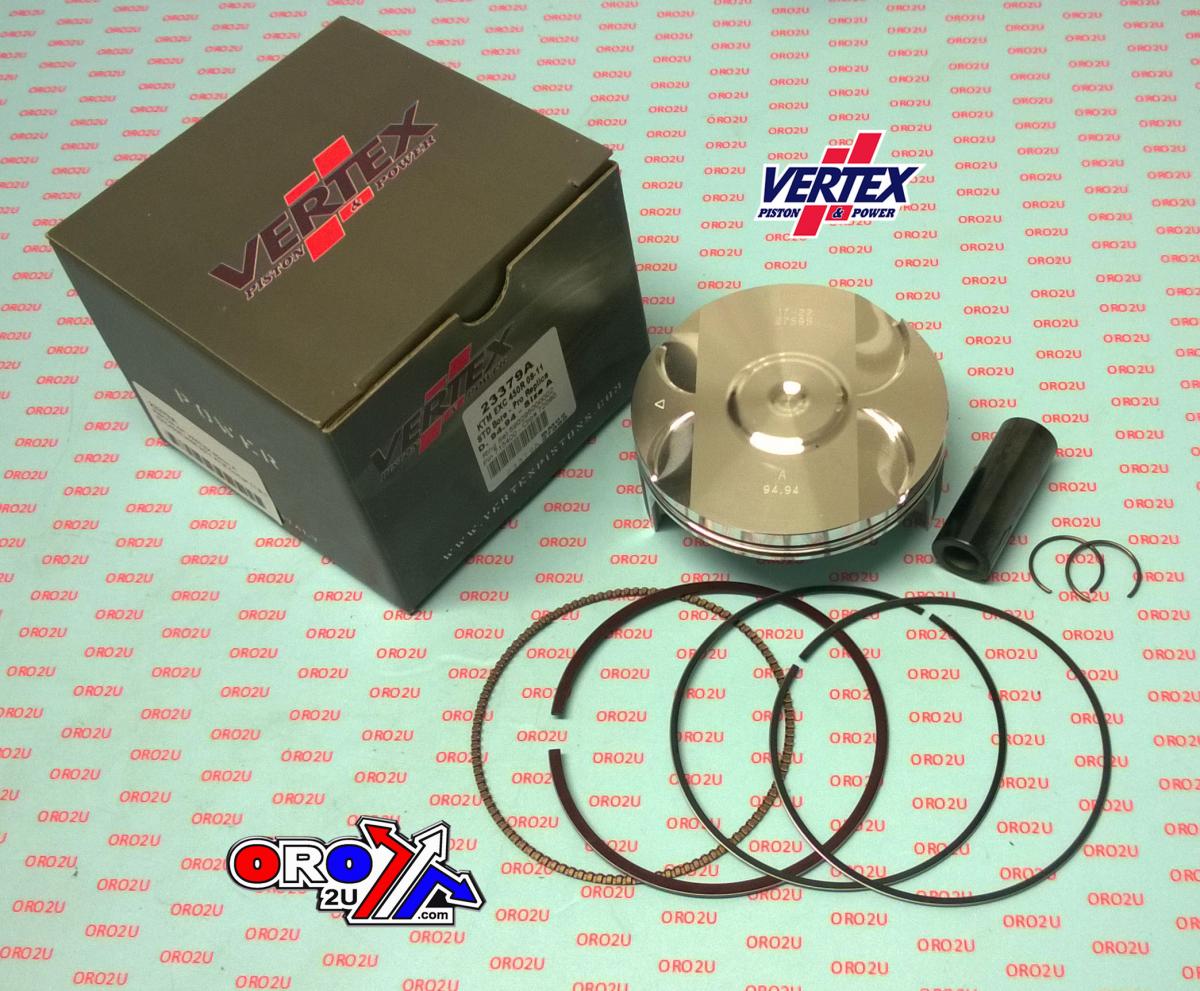 PISTON KIT VERTEX 95.0 B KTM EXC 450 08-11, VERTEX 23379B COMPR 11,9:1 thumbnail 2