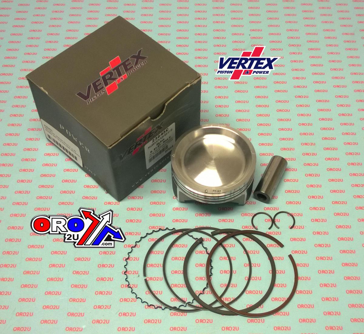 PISTON KIT VERTEX 82.0 B POLARIS RZR/SPORTSMAN 800 09-14, VERTEX 23645B OS+2.00 BIG BORE COMPR 10,2:1 image 1