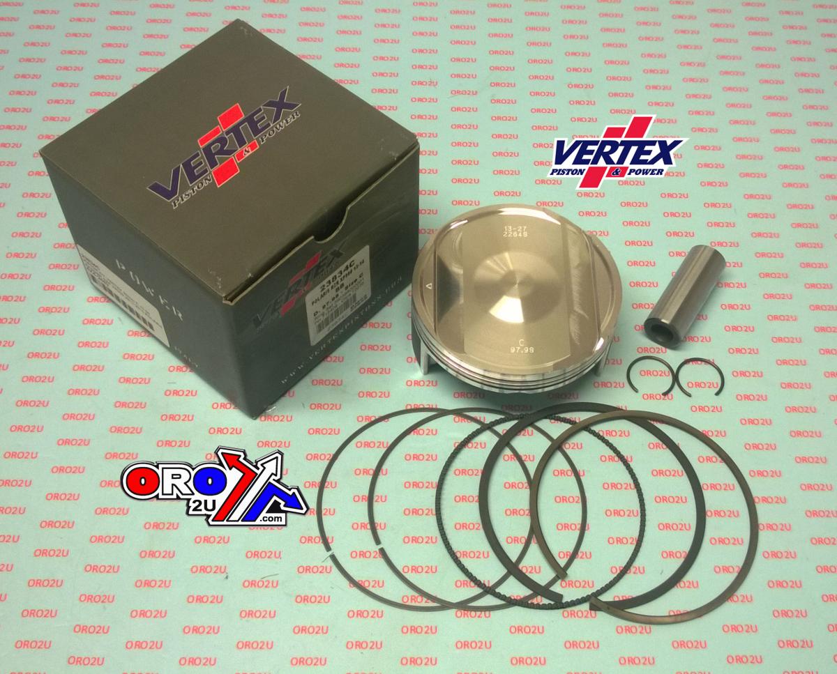PISTON KIT VERTEX 98.0 A POLARIS RZR 900 11-13, VERTEX 23834A OS+5.00 BIG BORE RANGER XP900 image 1