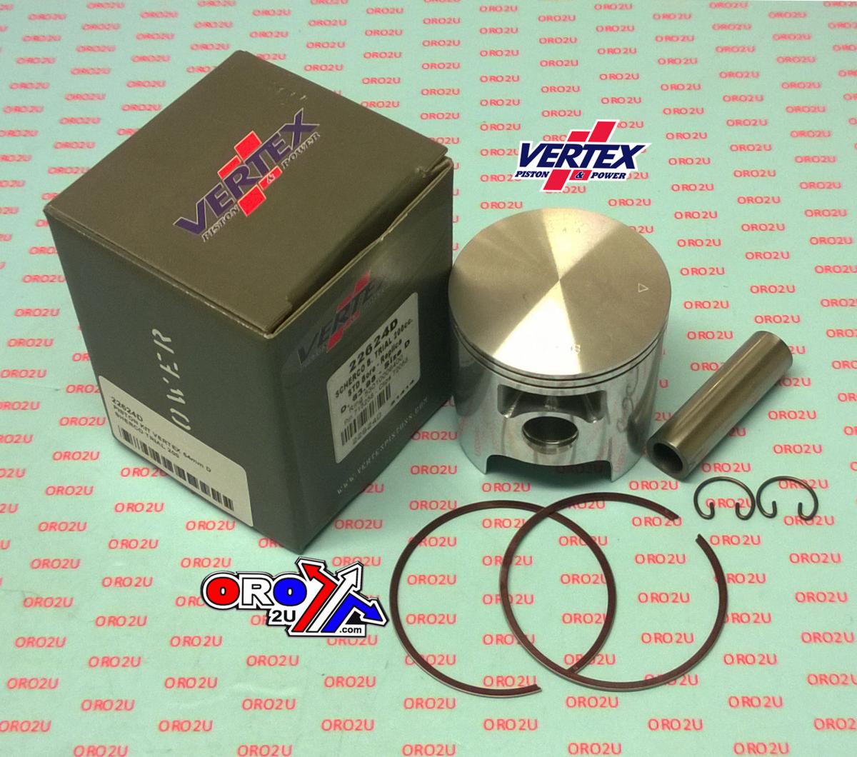 PISTON KIT VERTEX 64.0 B SHERCO TRIAL 200, VERTEX 22624B image 1