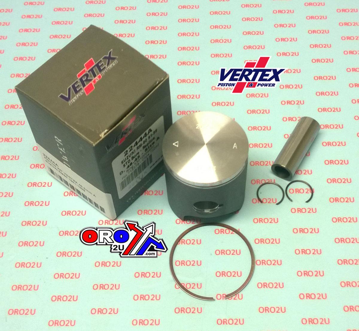 PISTON KIT VERTEX 46.5 B SUZUKI RM 80 91-99, VERTEX 22444B image 1