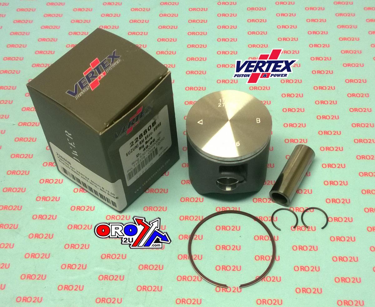 PISTON KIT VERTEX 50.0 A SUZUKI RM 85 02-19, VERTEX 22880A BIG BORE OS +2.00 thumbnail 2