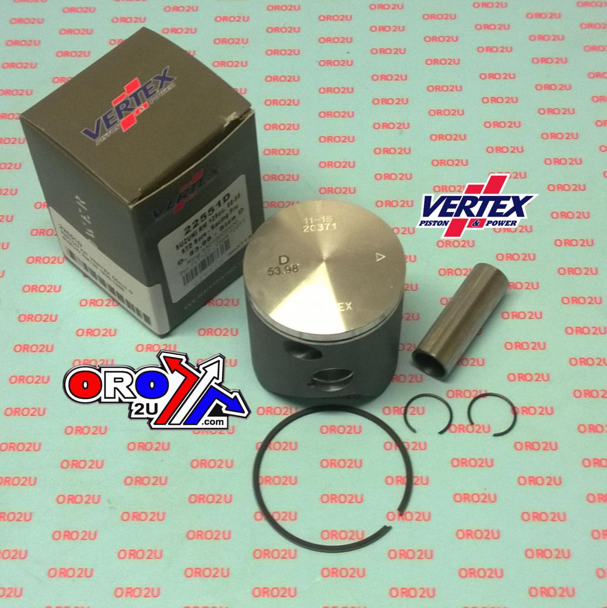 PISTON KIT VERTEX 54 B SUZUKI RM 125 90-99, VERTEX 22551B image 1