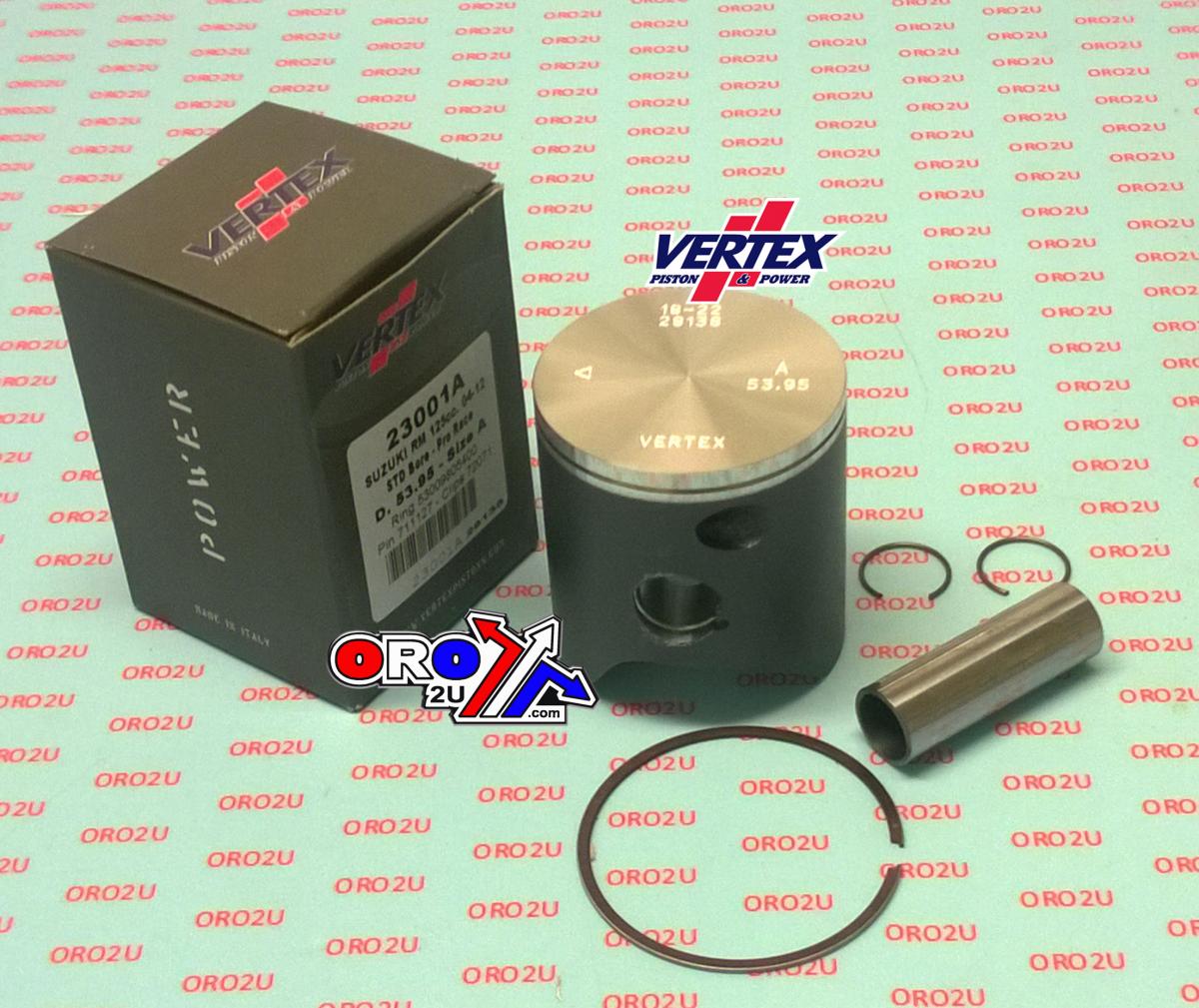 PISTON KIT VERTEX 54.0 B SUZUKI RM 125 04-12 PRO RACE, VERTEX 23001B image 1
