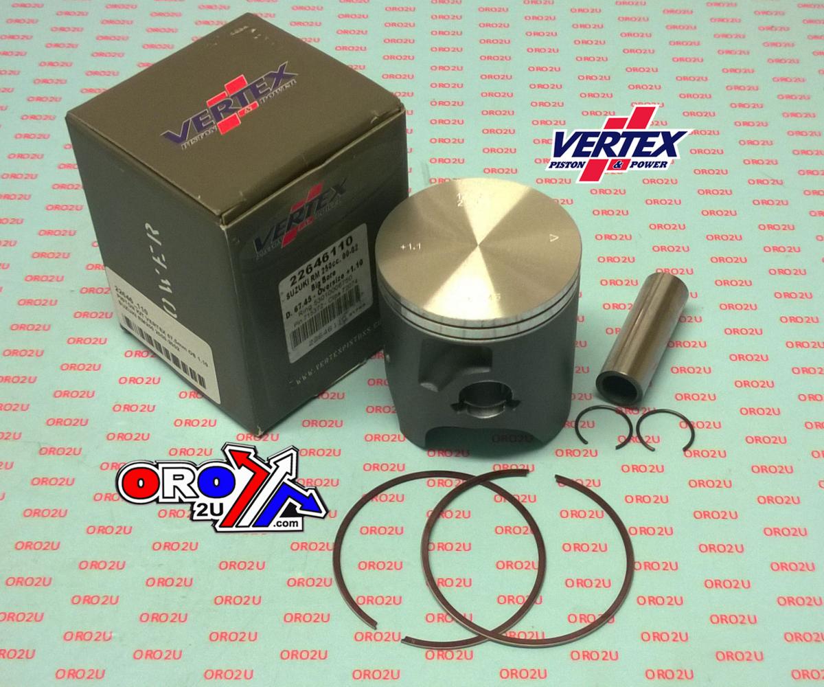 PISTON KIT VERTEX 66.4 C SUZUKI RM 250 00-02, VERTEX 22646C thumbnail 2