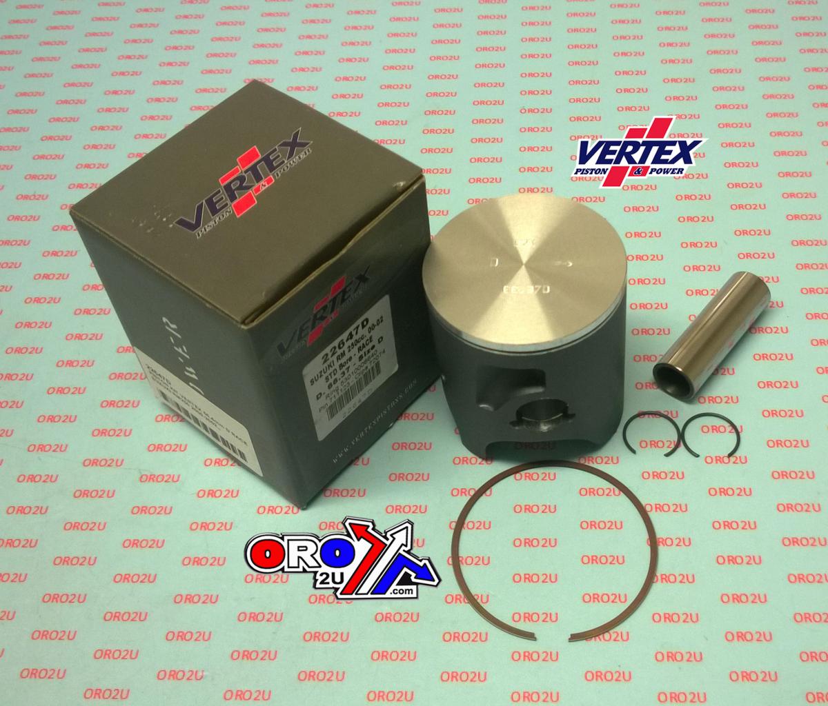 PISTON KIT VERTEX 66.4 C SUZUKI RM 250 00-02 RACE, VERTEX 22647C SINGLE RING image 1
