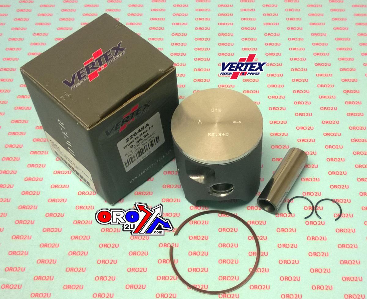 PISTON KIT VERTEX 66.4 B SUZUKI RM 250 00-02 PRO RACE, VERTEX 22648B SINGLE RING image 1