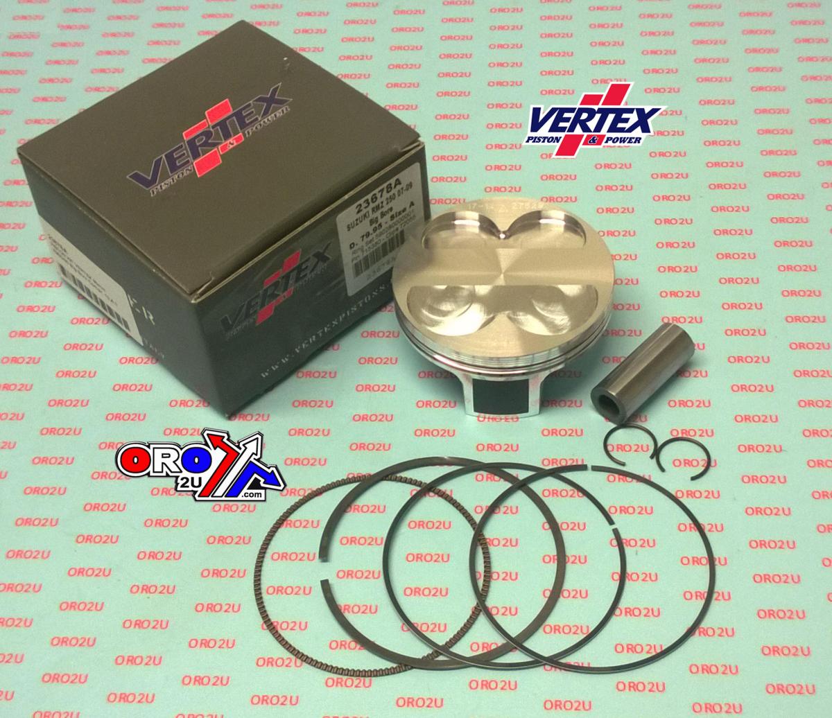 PISTON KIT VERTEX 80.0 A SUZUKI RMZ 250 07-09, VERTEX 23678A OS+3.00 BIG BORE COMPR 13,4:1 image 1